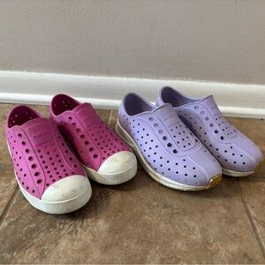Native Kids Water Shoes in Pink and Lavender